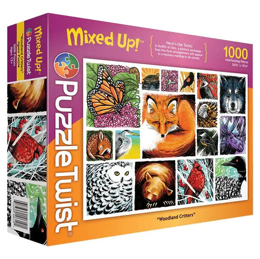Woodland Critters "Mixed Up" 1000 Piece Jigsaw Puzzle PuzzleTwist - for just $25.99! 