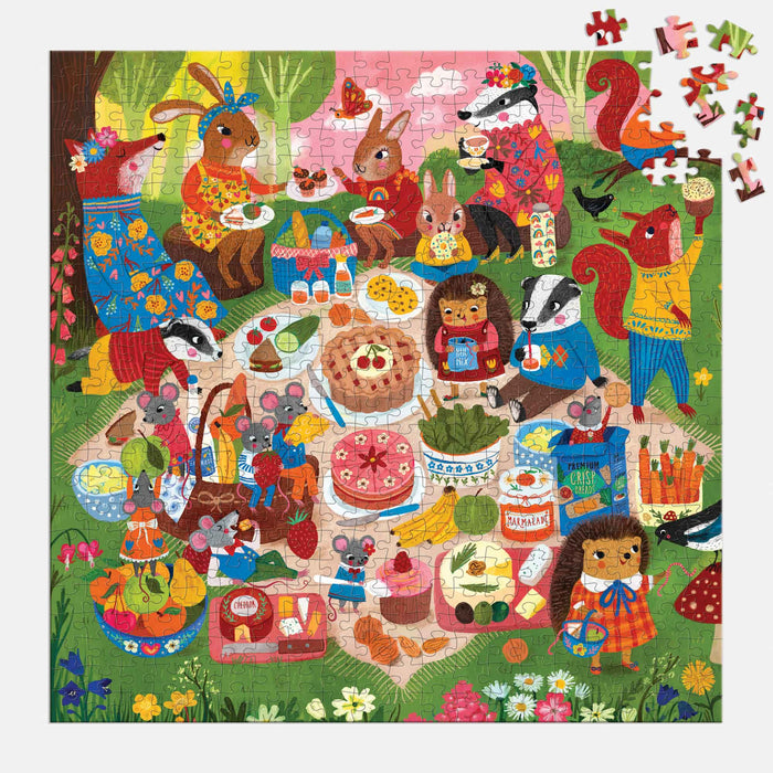Woodland Picnic 500 Piece Jigsaw Puzzle Mudpuppy - for just $17.99! 
