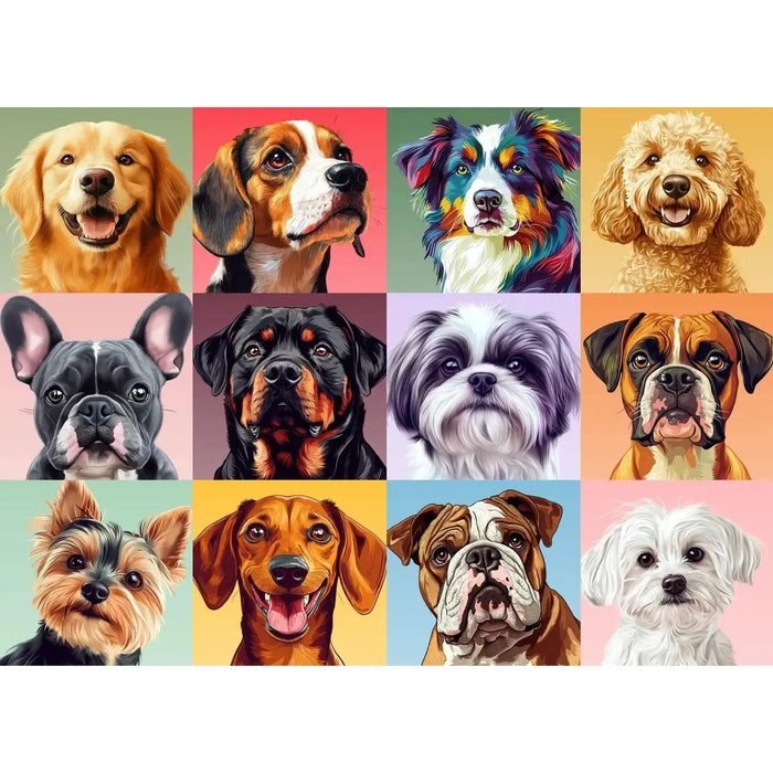 Woof, Yarf, Rowf 1000 Piece Jigsaw Puzzle Snappy - for just $34.99! 