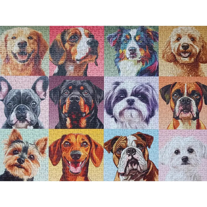 Woof, Yarf, Rowf 1000 Piece Jigsaw Puzzle Snappy - for just $34.99! 