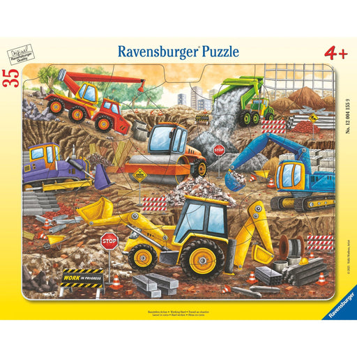 Working Hard 35 Piece Tray Jigsaw Puzzle Ravensburger - for just $7.99! 