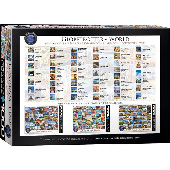 World Globetrotter 1000 Piece Jigsaw Puzzle Eurographics - for just $19.99! 