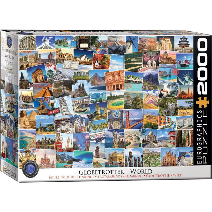 World Globetrotter 2000 Piece Jigsaw Puzzle Eurographics - for just $29.99! 