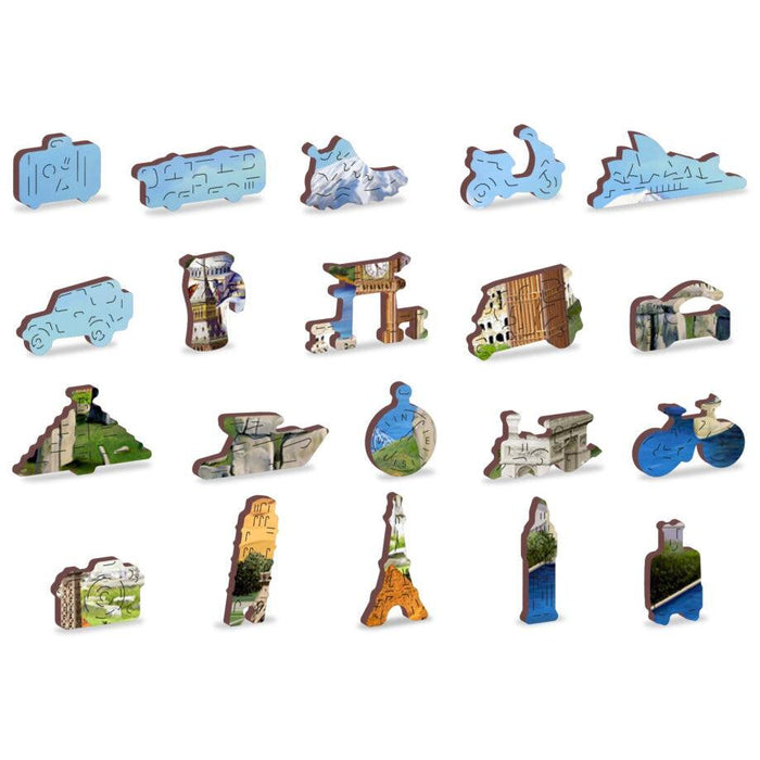 World Landmarks 300 Piece Wood Jigsaw Puzzle Wooden City - for just $24.99! 