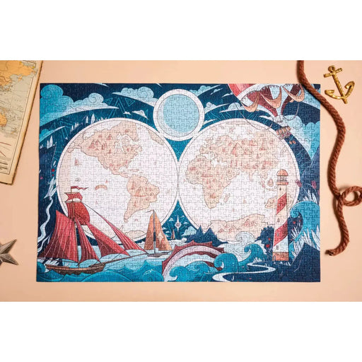 World Map 1000 Piece Premium Jigsaw Puzzle Heol - for just $39.99! 