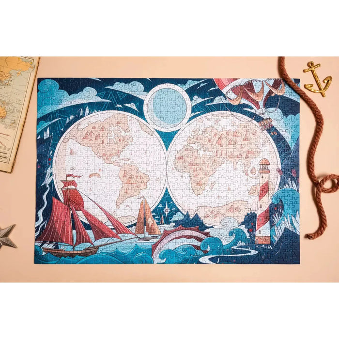 World Map 1000 Piece Premium Jigsaw Puzzle Heol - for just $39.99! 