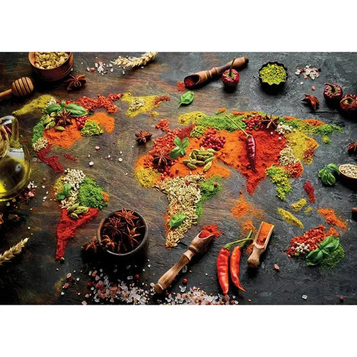 World Map in Spices 1000 Piece Jigsaw Puzzle Enjoy - for just $24.99! 