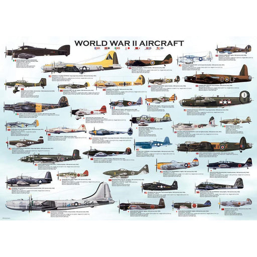 World War 2 Aircraft 500 Piece Jigsaw Puzzle Eurographics - for just $17.99! 