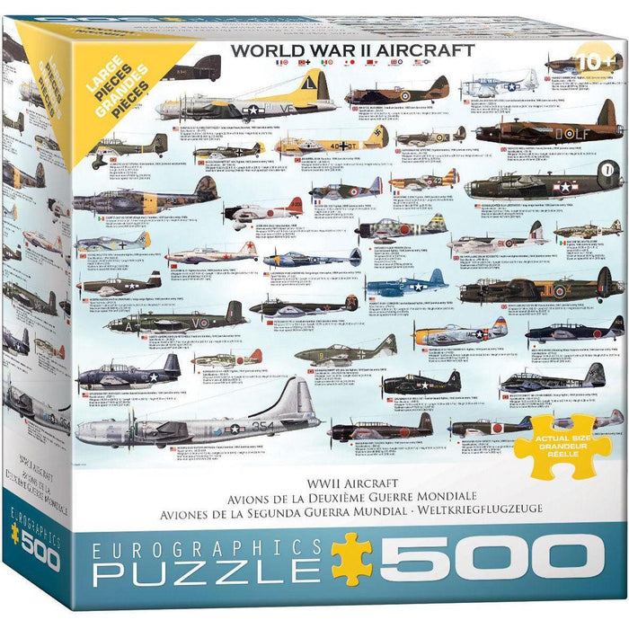 World War 2 Aircraft 500 Piece Jigsaw Puzzle Eurographics - for just $17.99! 