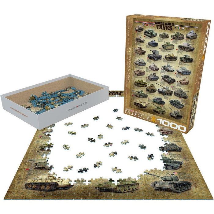 World War 2 Tanks 1000 Piece Jigsaw Puzzle Eurographics - for just $19.99! 