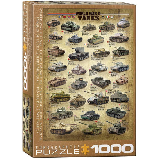 World War 2 Tanks 1000 Piece Jigsaw Puzzle Eurographics - for just $19.99! 