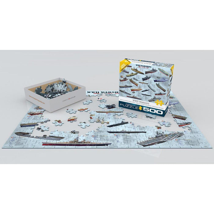 World War 2 Warships 500 Piece Jigsaw Puzzle Eurographics - for just $17.99! 