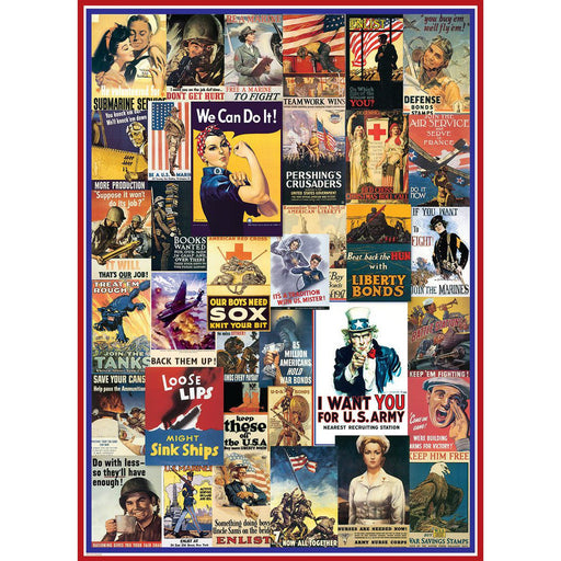 World War I & II Vintage Posters 1000 Piece Jigsaw Puzzle Eurographics - for just $19.99! 