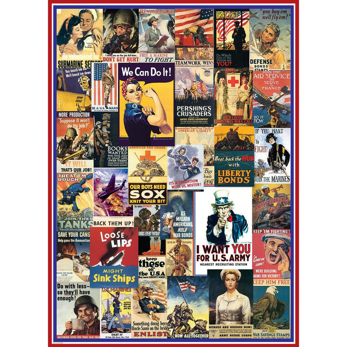 World War I & II Vintage Posters 1000 Piece Jigsaw Puzzle Eurographics - for just $19.99! 