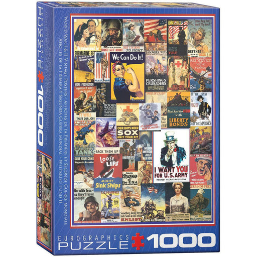 World War I & II Vintage Posters 1000 Piece Jigsaw Puzzle Eurographics - for just $19.99! 