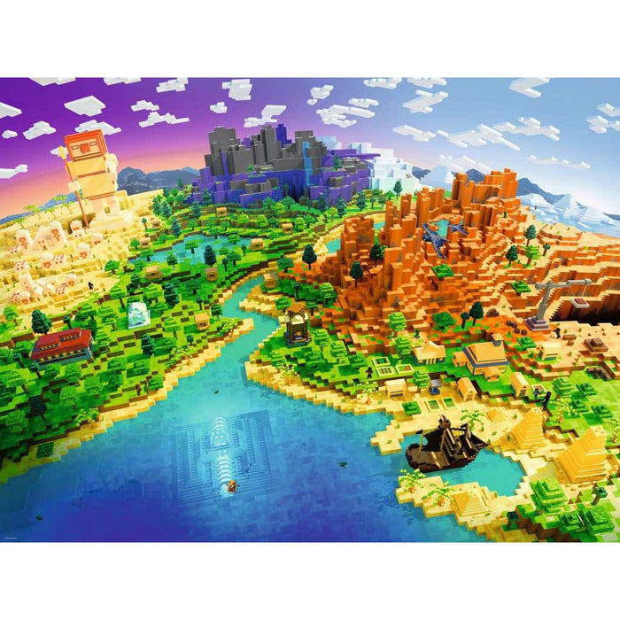 World of Minecraft 1500 Piece Jigsaw Puzzle Ravensburger - for just $39.99! 