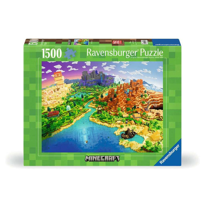 World of Minecraft 1500 Piece Jigsaw Puzzle Ravensburger - for just $39.99! 