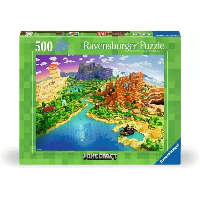 World of Minecraft 500 Piece Jigsaw Puzzle Ravensburger - for just $19.99! 