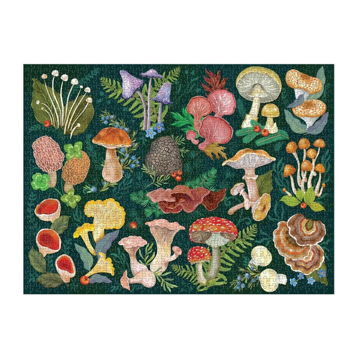 World of Mushrooms 1000 Piece Jigsaw Puzzle Galison - for just $19.99! 