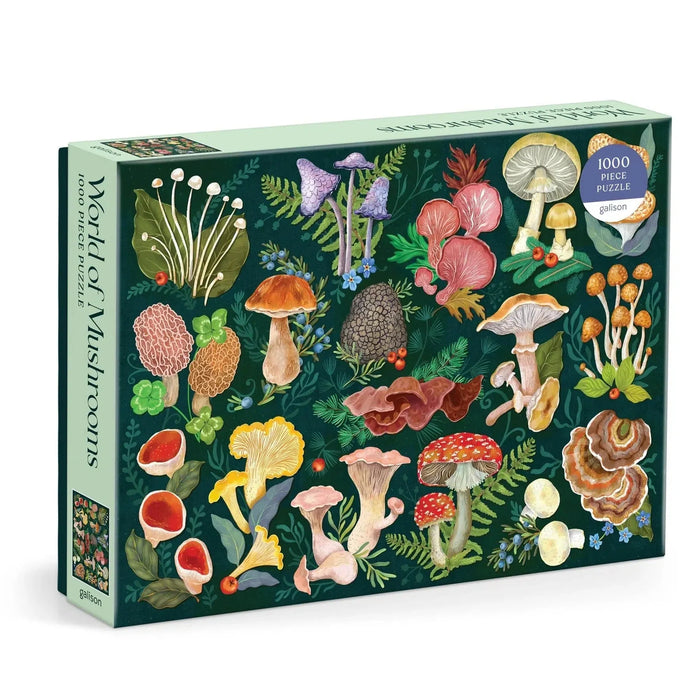 World of Mushrooms 1000 Piece Jigsaw Puzzle Galison - for just $19.99! 