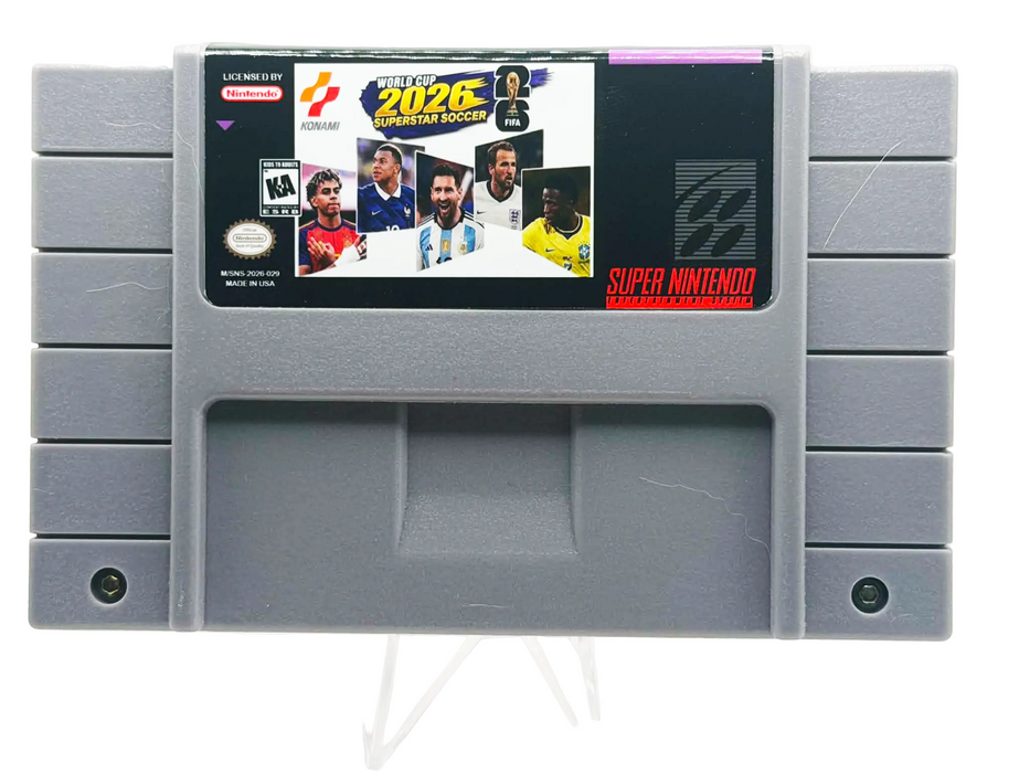 World Cup 2026 Superstar Soccer – SNES Reproduction Cartridge