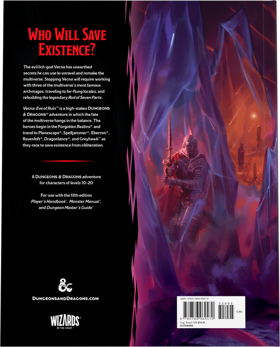 Dungeons & Dragons - Vecna: Eve of Ruin (Hardcover) - for just $59.99! 