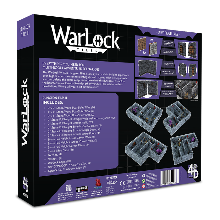 WarLock Tiles: Dungeon Tiles II – Full Height Stone Walls - for just $129.99! 