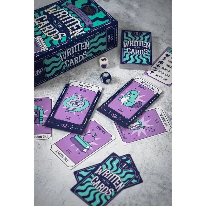 Written in the Cards - Dice & Cards Funny Fortune Game - Professor Puzzle - for just $19.99! 