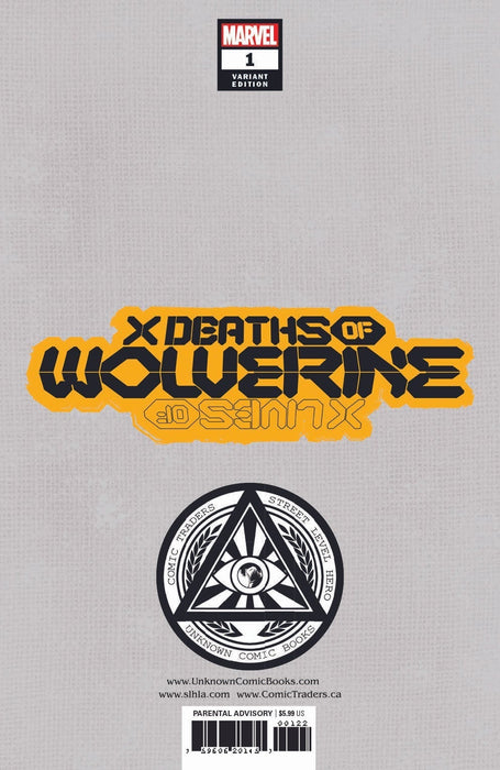 X Deaths Of Wolverine 1 Unknown Comics Tyler Kirkham Exclusive Var (01/26/2022) - for just $10! 