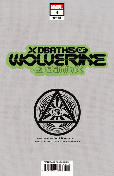 X Deaths Of Wolverine 4 Unknown Comics Philip Tan Exclusive Var (03/09/2022) - for just $10! 