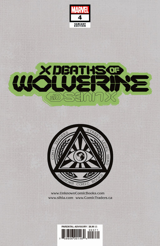 X Deaths Of Wolverine 4 Unknown Comics Philip Tan Exclusive Var (03/09/2022) - for just $10! 