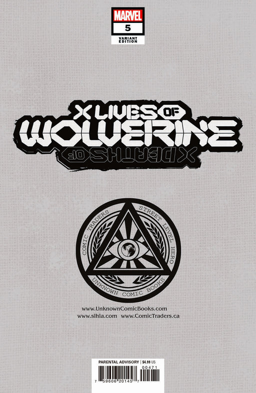 X Lives Of Wolverine 5 Unknown Comics Marco Turini Exclusive Var (03/16/2022) - for just $10! 
