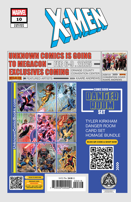 X-Men #10 Unknown Comics Kaare Andrews Exclusive Var (01/29/2025) - for just $15! 