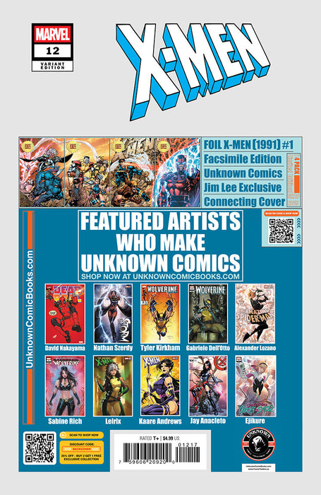 X-Men #12 Unknown Comic Tyler Kirkham Connecting Cover Exclusive Var (02/26/2025) - for just $20! 