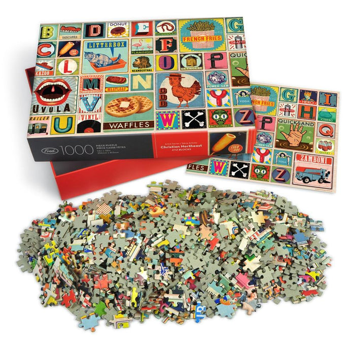 XYZ Blocks 1000 Piece Jigsaw Puzzle Fred - for just $19.99! 