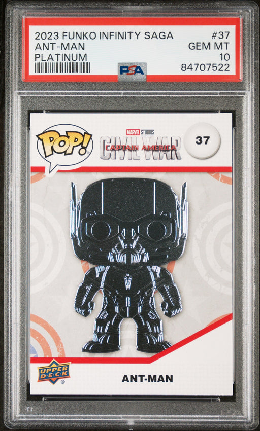 2023 UPPER DECK FUNKO POP MARVEL  ANTMAN PLATINUM #37  PSA 10 - for just $54! 