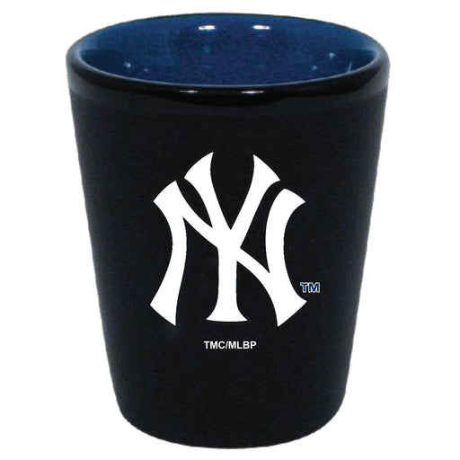 New York Yankees Matte Black/Inner Color Shot Glass - for just $9.99! 