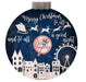 New York Yankees 12" Christmas Village Wall Art Wood Sign - for just $12.99! 