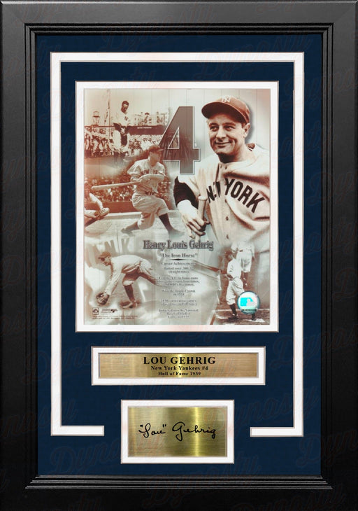 Lou Gehrig New York Yankees 8x10 Framed Baseball Collage Photo with Engraved Autograph - for just $79.99! 