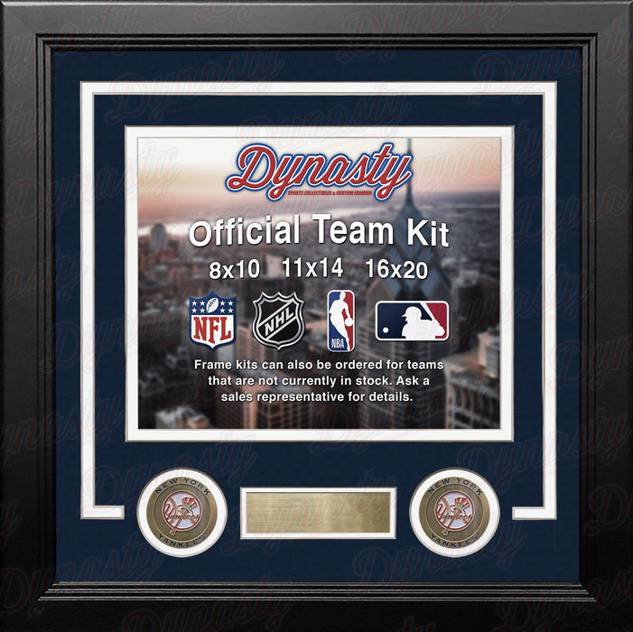 New York Yankees Custom MLB Baseball 11x14 Picture Frame Kit (Multiple Colors) - for just $39.99! 