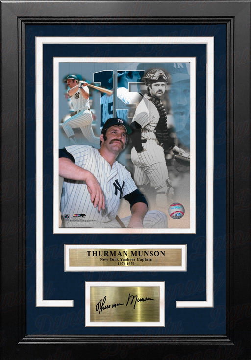 Thurman Munson New York Yankees 8" x 10" Framed Baseball Collage Photo with Engraved Autographs - for just $79.99! 