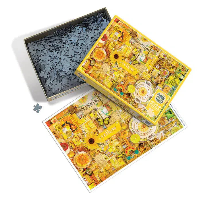 Yellow 1000 Piece Jigsaw Puzzle Cobble Hill - for just $19.99! 