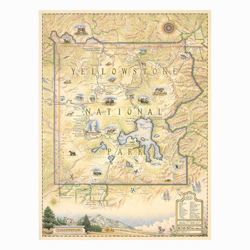 Yellowstone National Park 1000 Piece Jigsaw Puzzle Xplorer Maps - for just $29.99! 