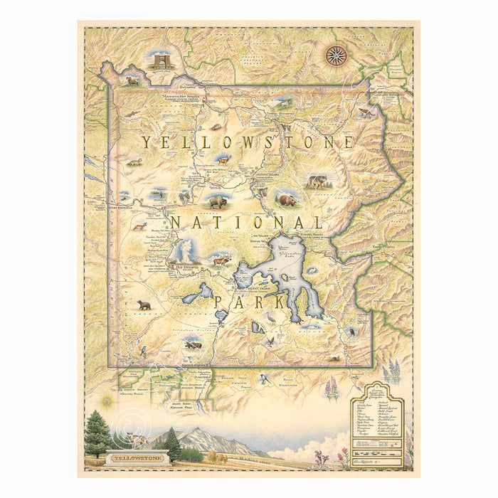 Yellowstone National Park 1000 Piece Jigsaw Puzzle Xplorer Maps - for just $29.99! 