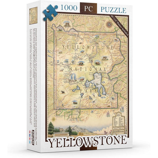 Yellowstone National Park 1000 Piece Jigsaw Puzzle Xplorer Maps - for just $29.99! 