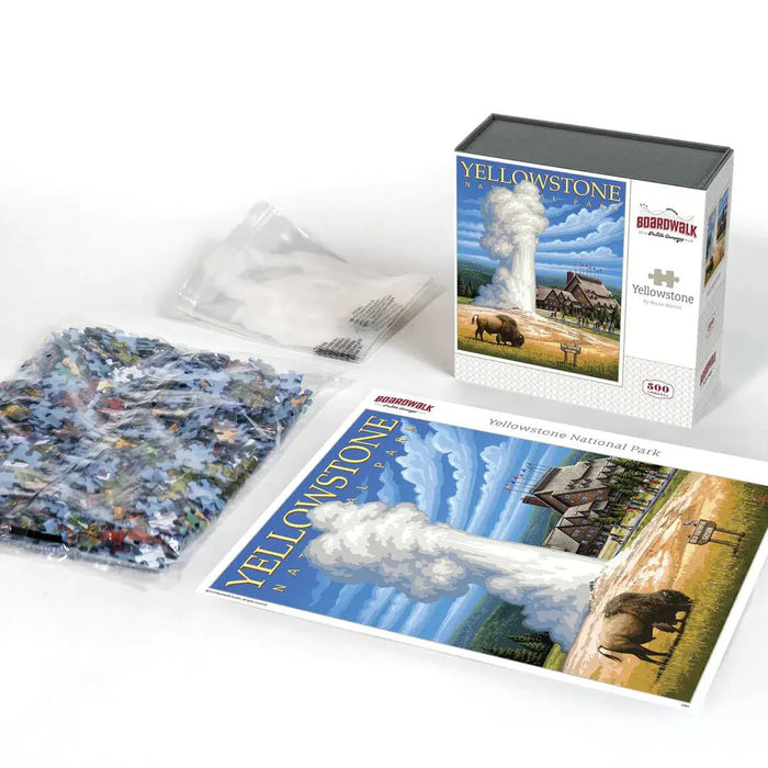 Yellowstone National Park 500 Piece Jigsaw Puzzle Boardwalk - for just $21.99! 