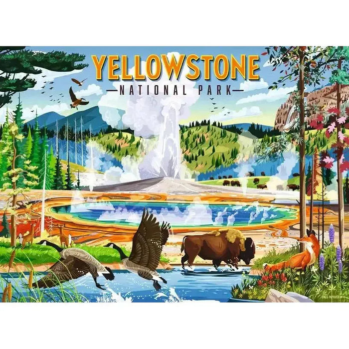 Yellowstone National Park 500 Piece Jigsaw Puzzle Ravensburger - for just $19.99! 