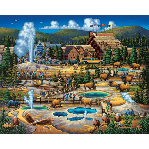Yellowstone Old Faithful 210 Piece Jigsaw Puzzle Dowdle - for just $11.99! 