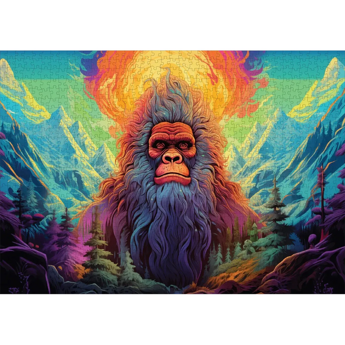 Yeti Yonder 1000 Piece Jigsaw Puzzle Trippy - for just $19.99! 
