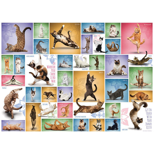 Yoga Cats 1000 Piece Jigsaw Puzzle Eurographics - for just $19.99! 